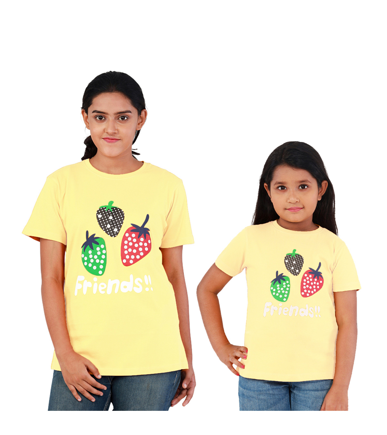 Mother and Daughter Combo of Cotton t-shirt